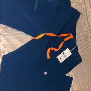 Figs yola Scrub Pants with Bright Orange Tie- brand new! just need a size bigger